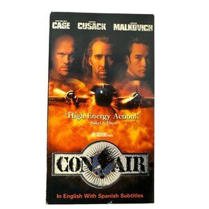 Con Air VHS 1997 Nicolas Cage/John Cusack/John Malkovich R-Rated Action Movie